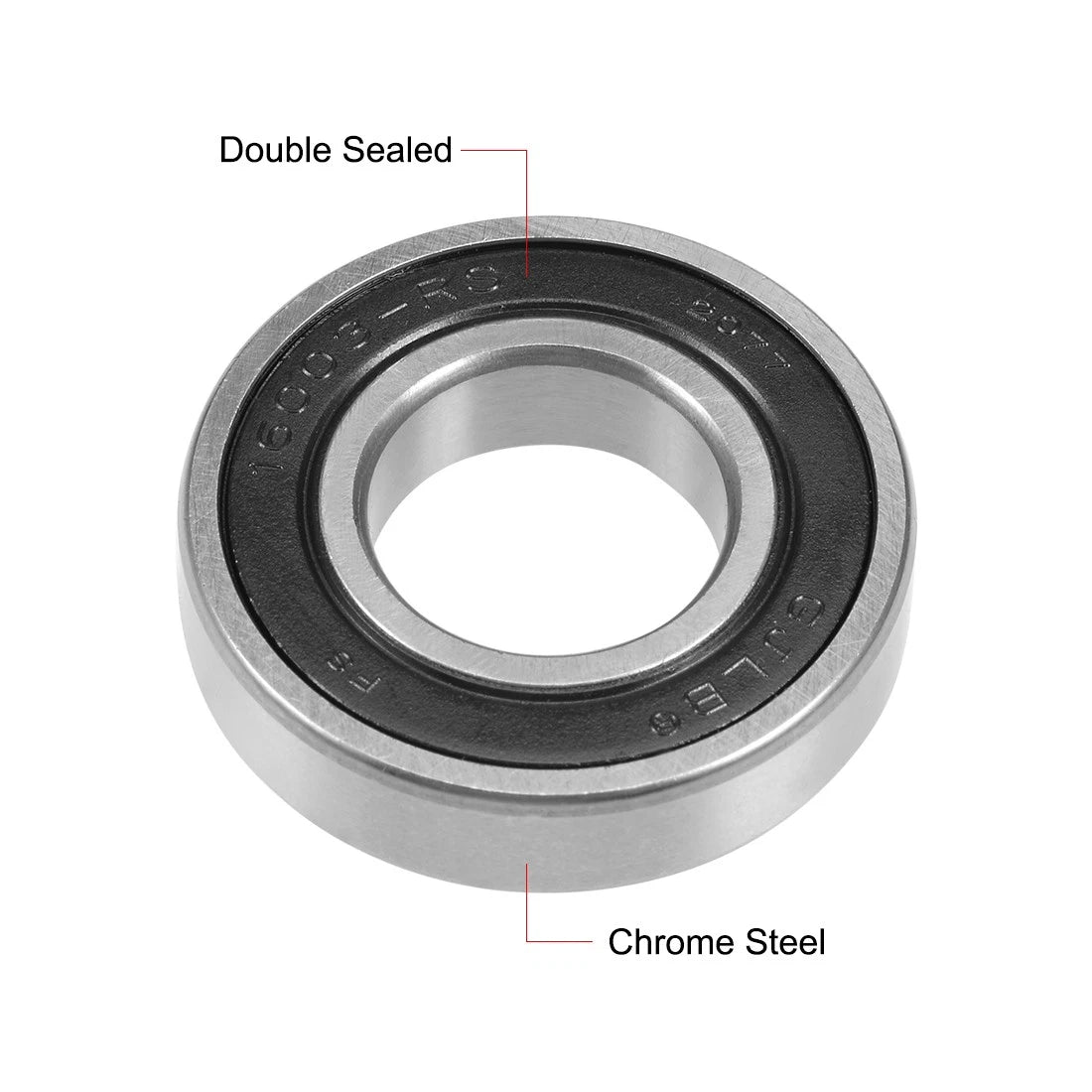 Deep Groove Ball Bearing 17x35x8mm for Chrome Steel Bearings