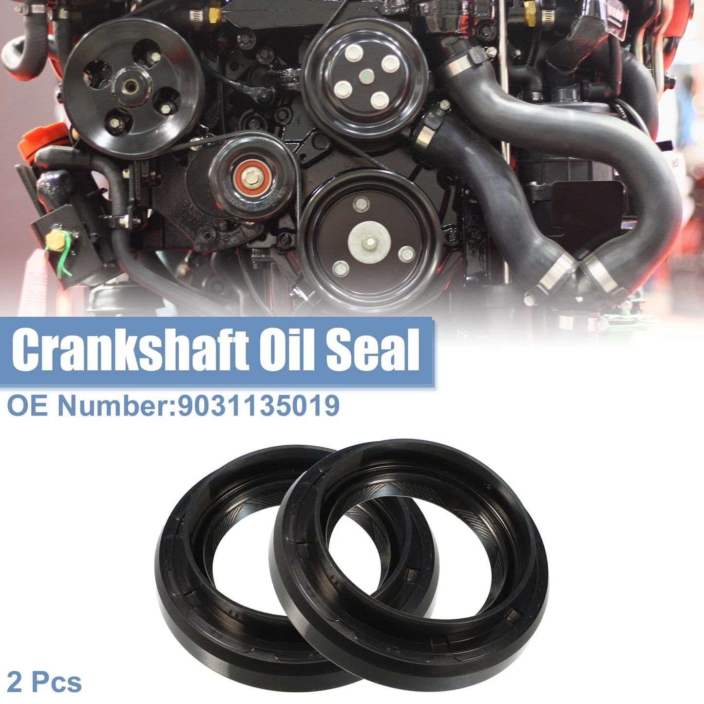 Engine Crankshaft Oil Seals for Toyota RAV4 (1998-2003) Black