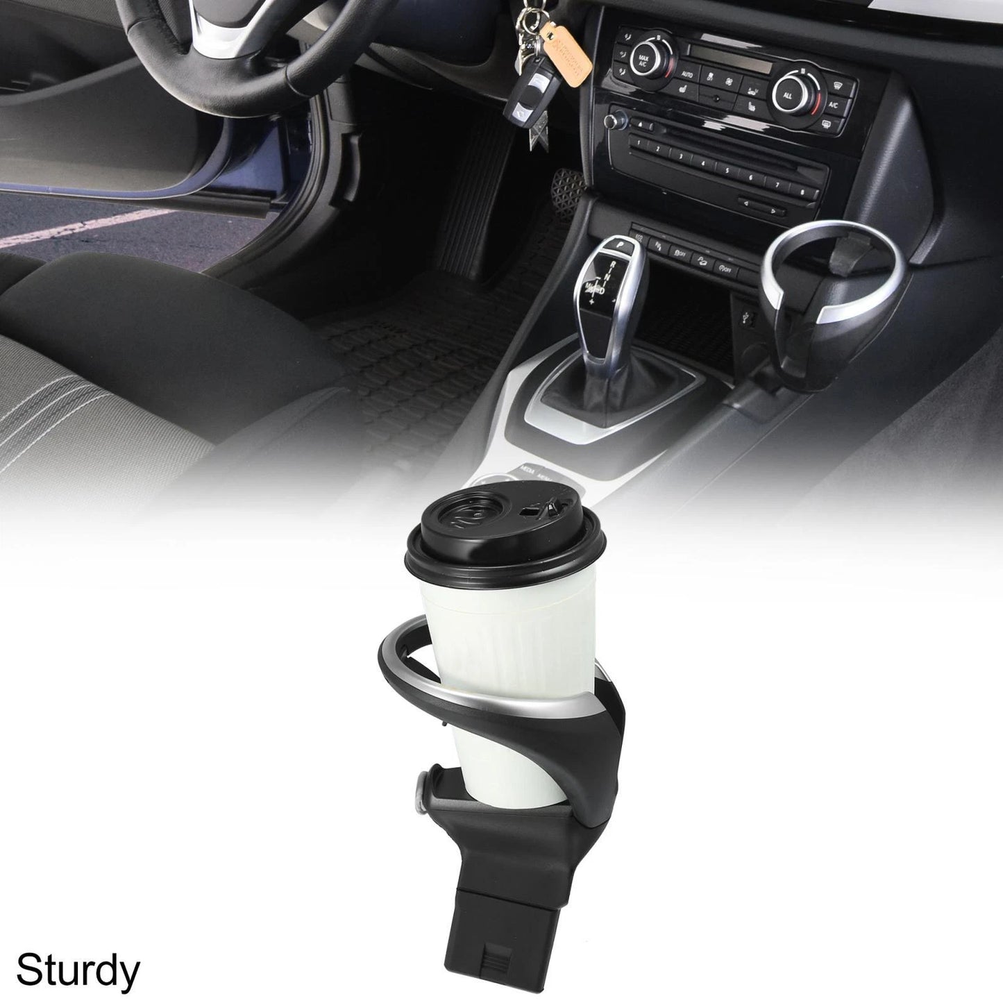 Car Cup Holder for BMW - Front Seat Water Bottle Holder (Fits Various Models)
