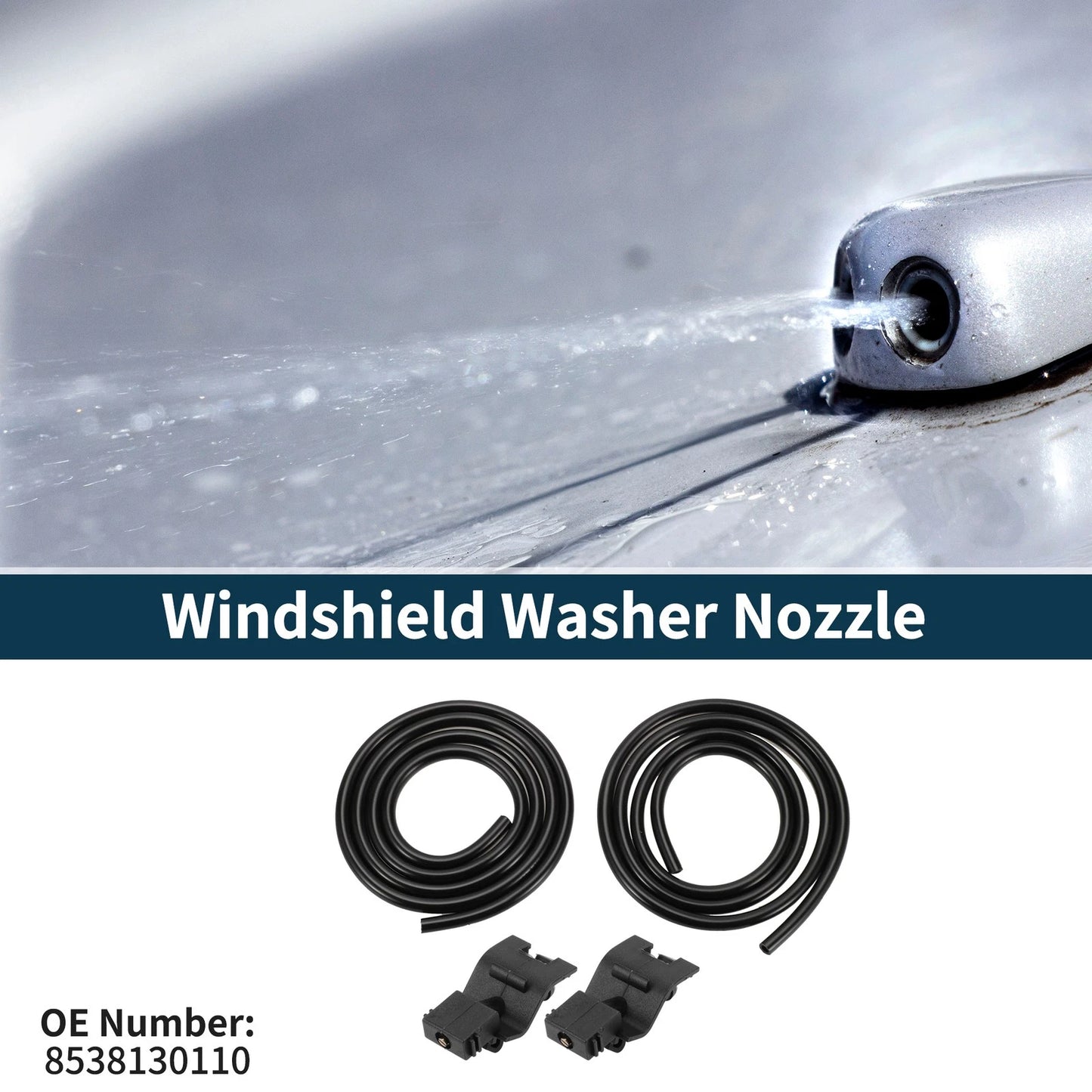Windshield Washer Nozzle & 0.5m Hose for Toyota