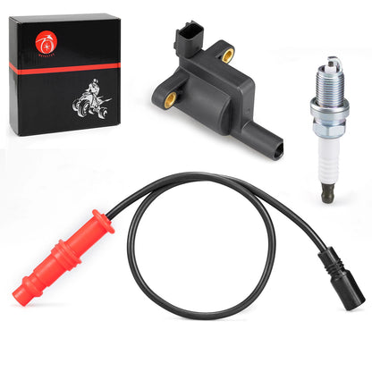 Ignition coil w Cap Spark plug for Polaris Sportsman EPS/EFI/XP 550 (2009–2014)