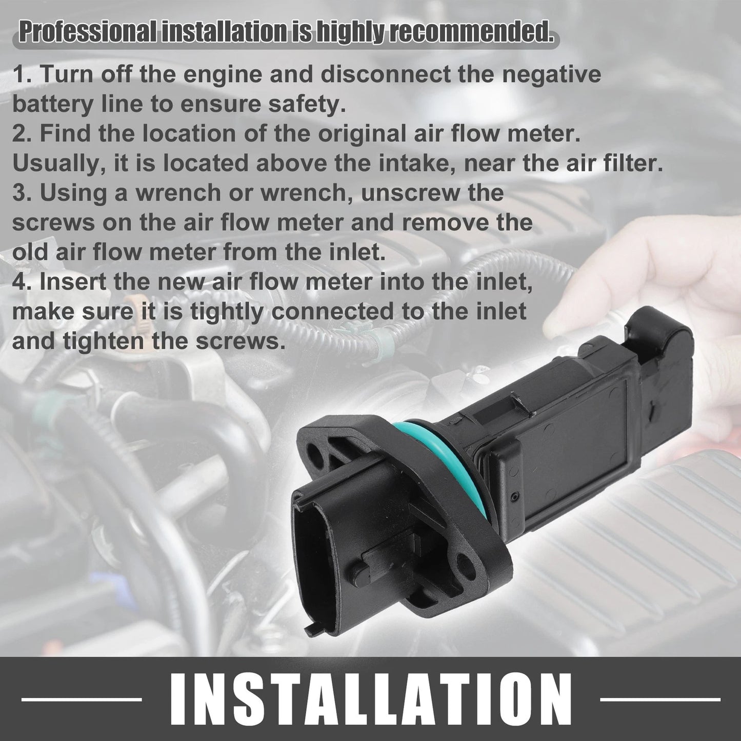 MAF Mass Air Flow Sensor for KIA Sorento 2005-2008 2.5L ()