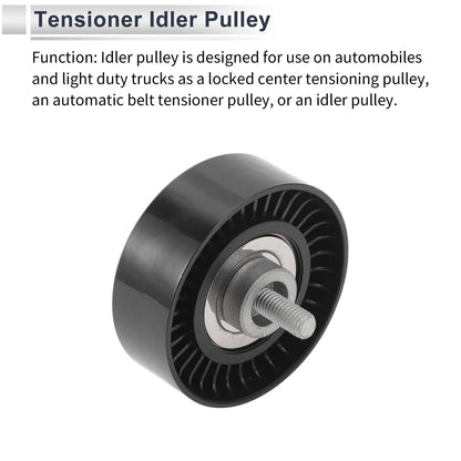 Drive Belt Idler Pulley for Volvo S60 (2010-2015) 1 x Black