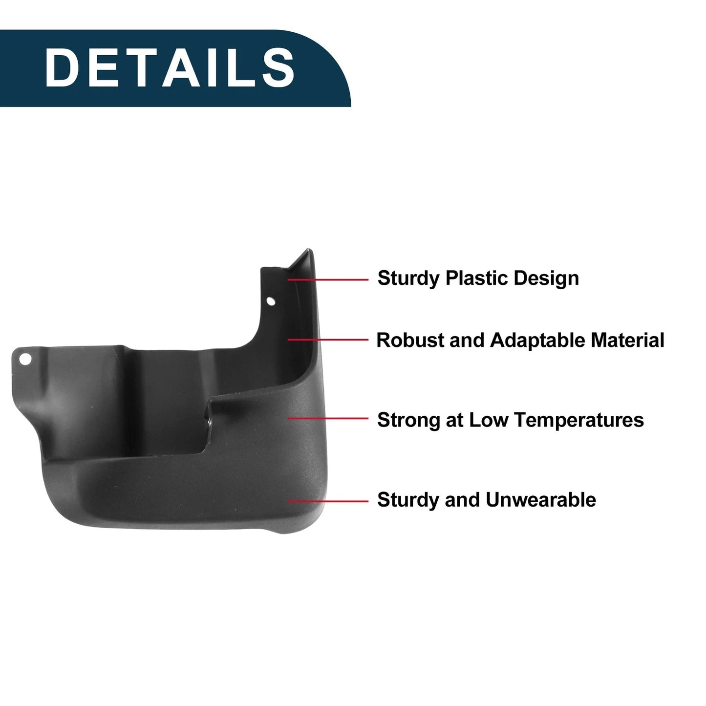 Mud Flaps Splash Guards 1 Set for Toyota Sienna (2004–2010)