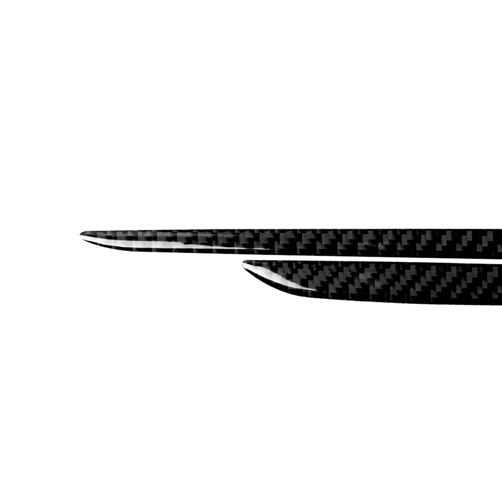 Carbon Fiber Black Interior Door Horn Panel Cover Trim for Audi A4 A5 (2008-2016)