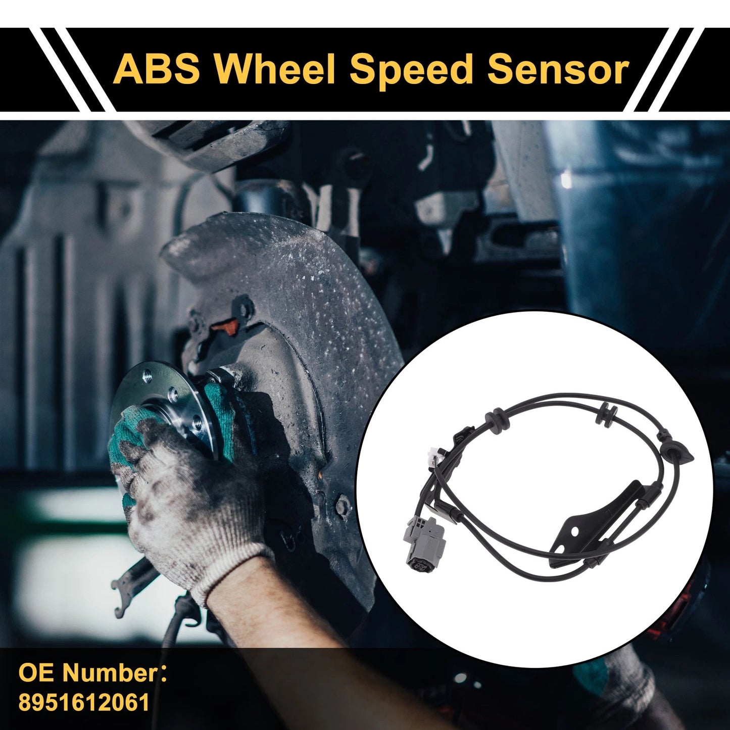 ABS Wheel Speed Sensor 1Pc Left Rear for Toyota Corolla (2010-2018)