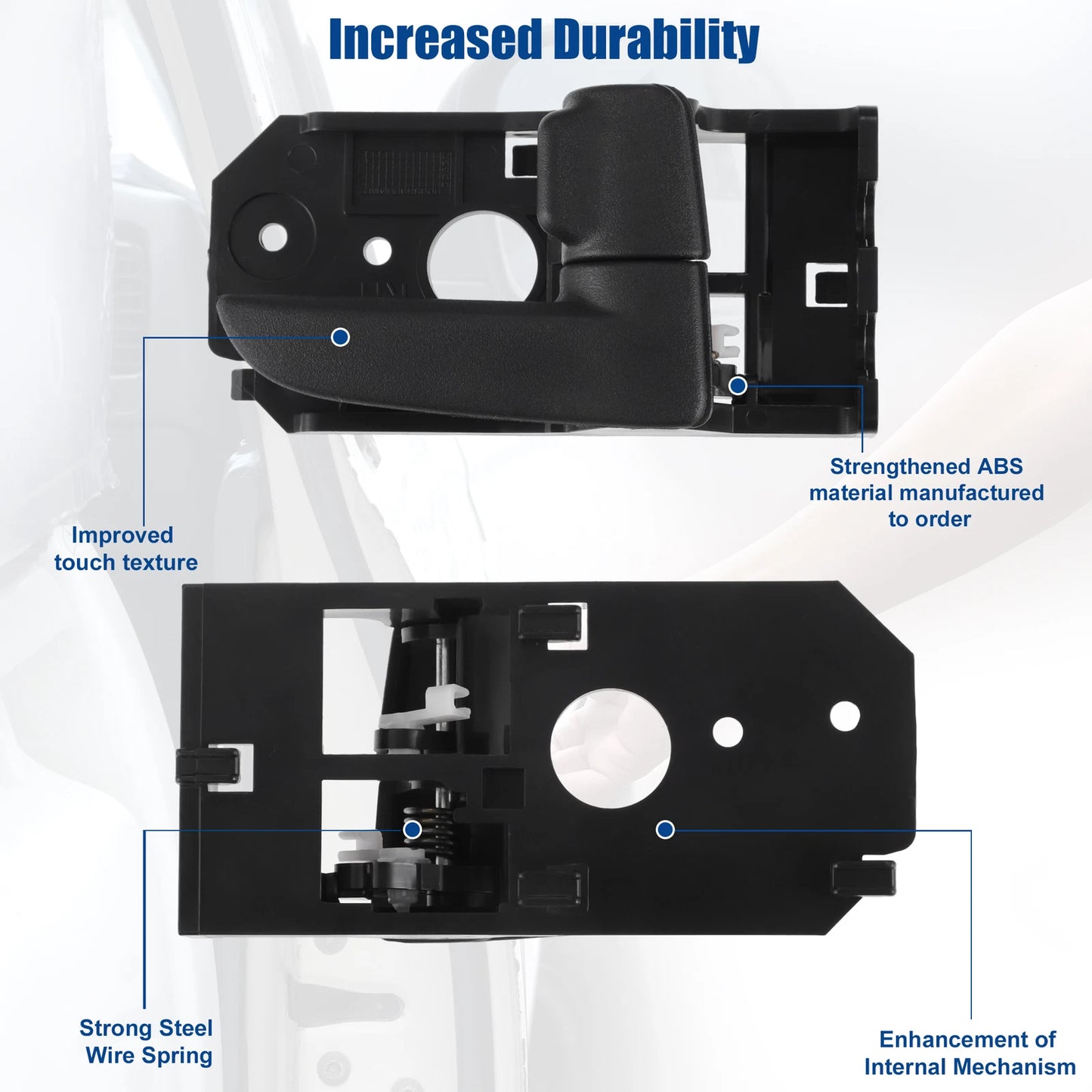 Front Right Interior Door Handle for Kia Spectra (2000-2009)
