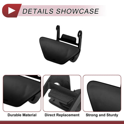 Bumper Headlight Washer Nozzle Cover for BMW 528i (2012-2013) Black