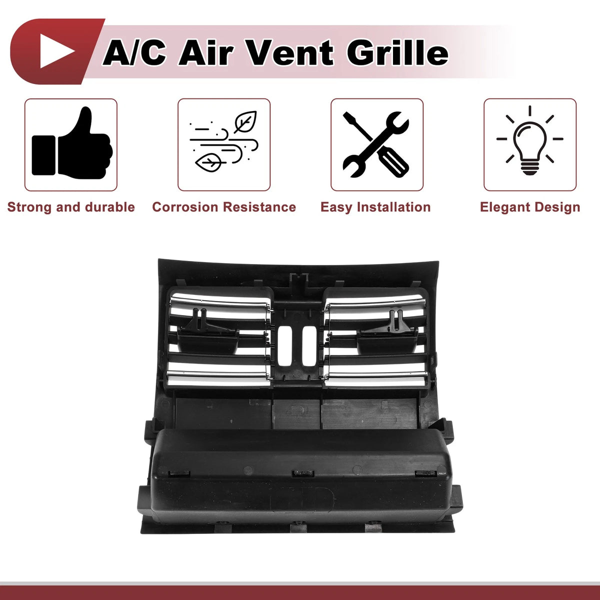 Rear Center Console Air Outlet Vent Grille for BMW 520i 528i (2000-2007)