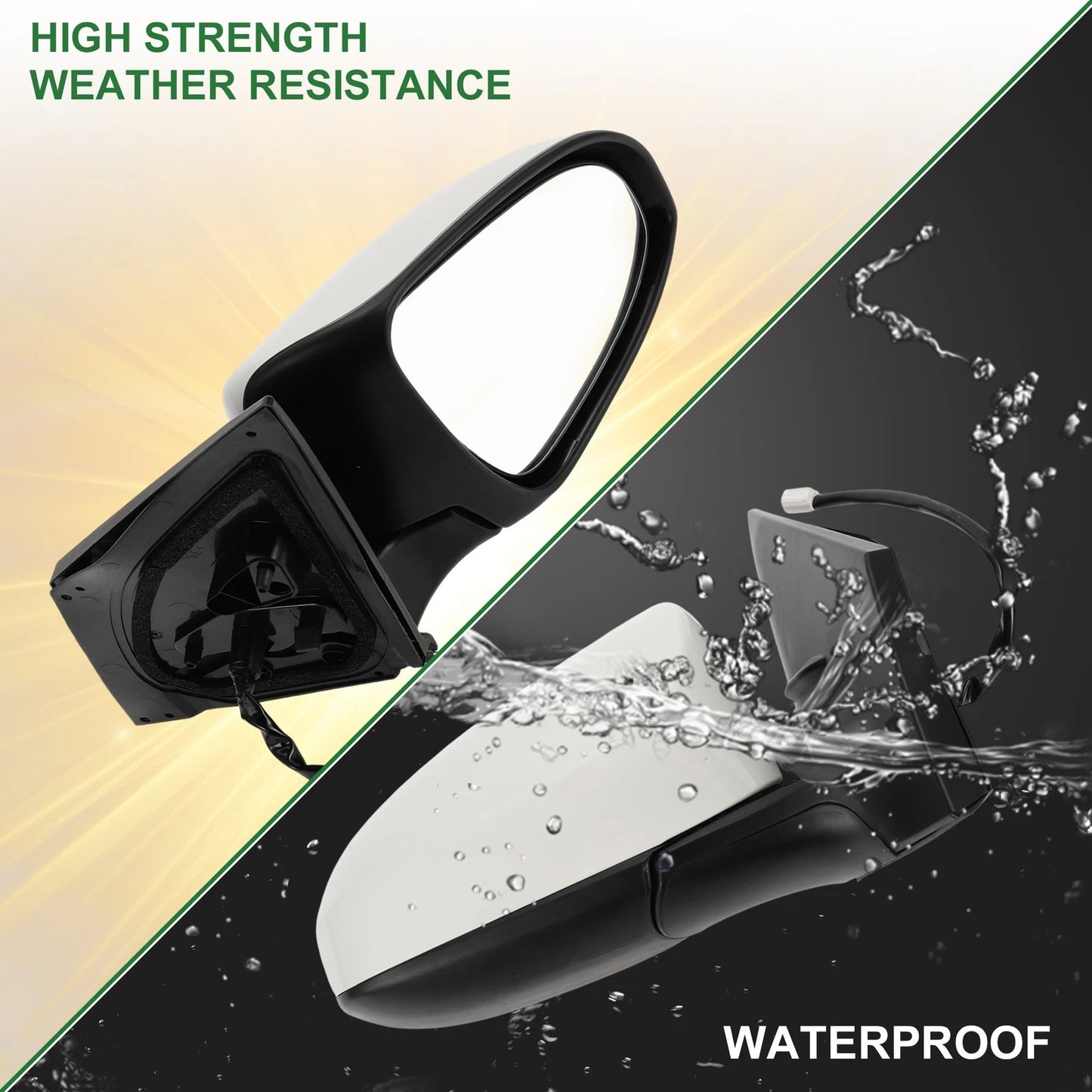 Right Side Door Mirror for Toyota Corolla Non-Heated (2014-2019)
