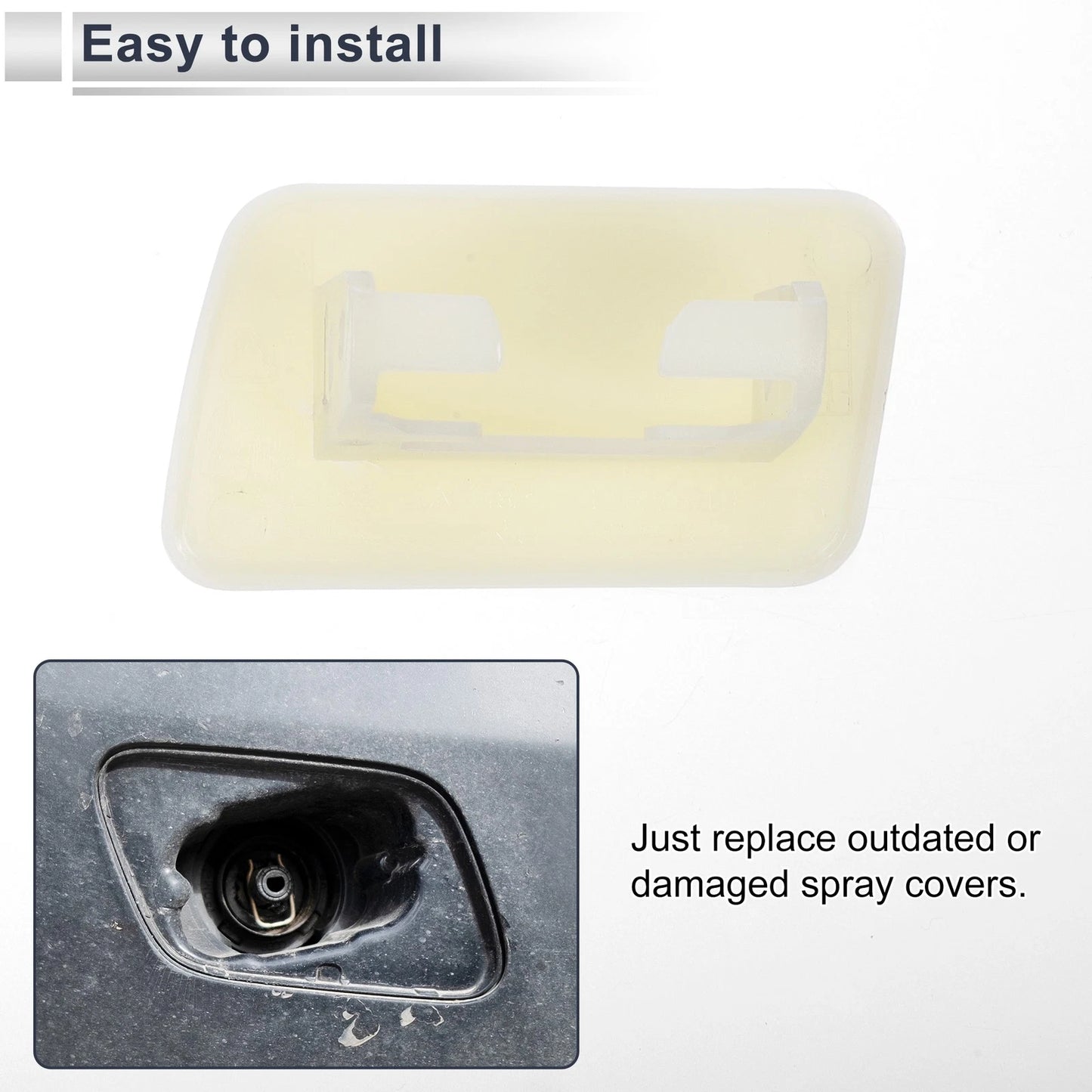 Bumper Headlight Washer Nozzle Cover for BMW X3 (2004-2010)