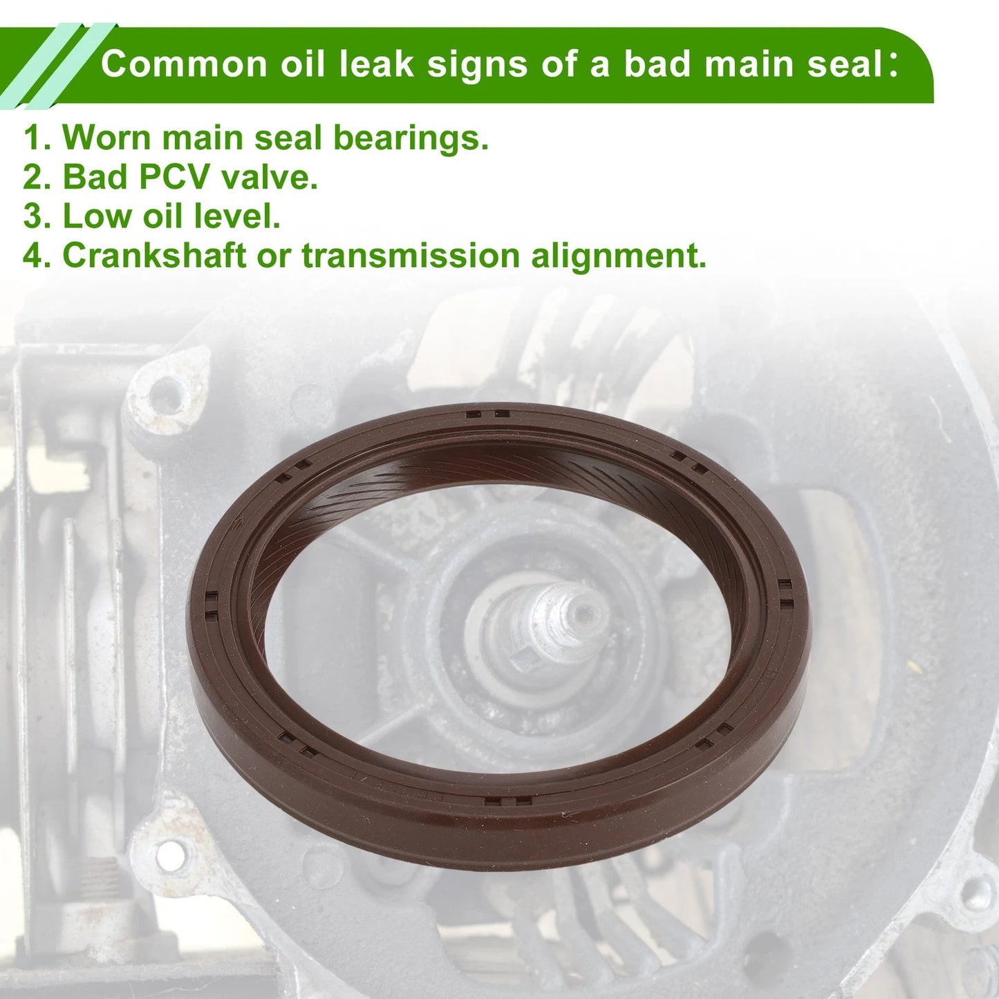 Crankshaft Oil Seal for Nissan Cube Juke Sentra Versa (2009-2019)