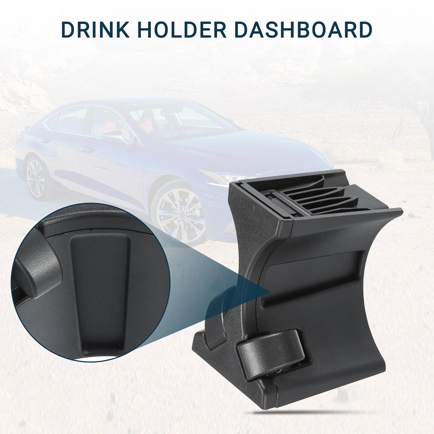Cup Holder for LEXUS ES350 2007-2012 Drink Holder Black 1 x Pcs