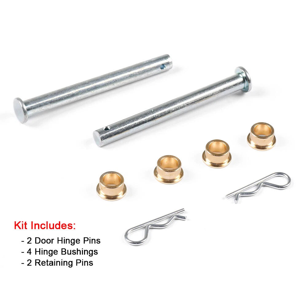 Side Door Hinge Repair Kit Pins Bushings for Ford Mustang (1979-1993)