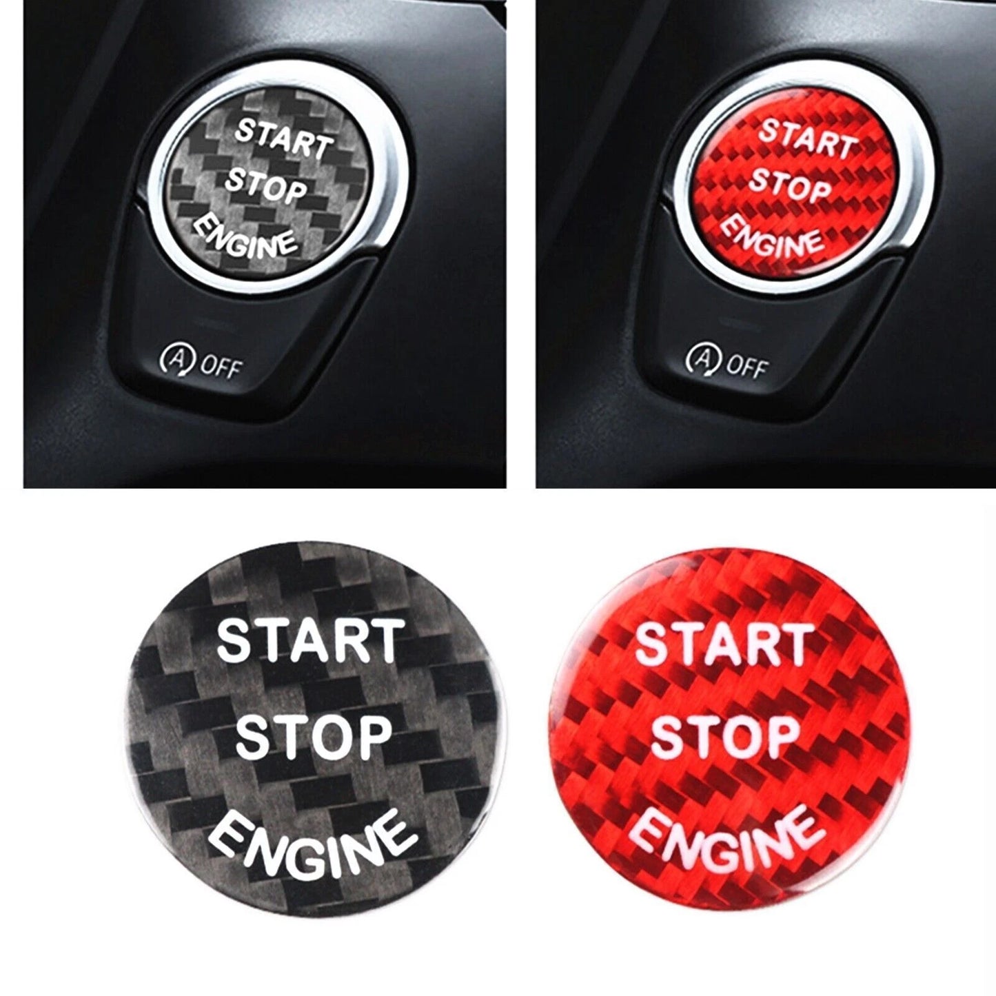 Engine Start Stop Button Cap Trim for BMW F10 F01 F48 X3 F25 (2010-2017)