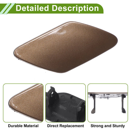 Right Washer Nozzle Cover Cap for Porsche Cayenne (2011-2014) Brown