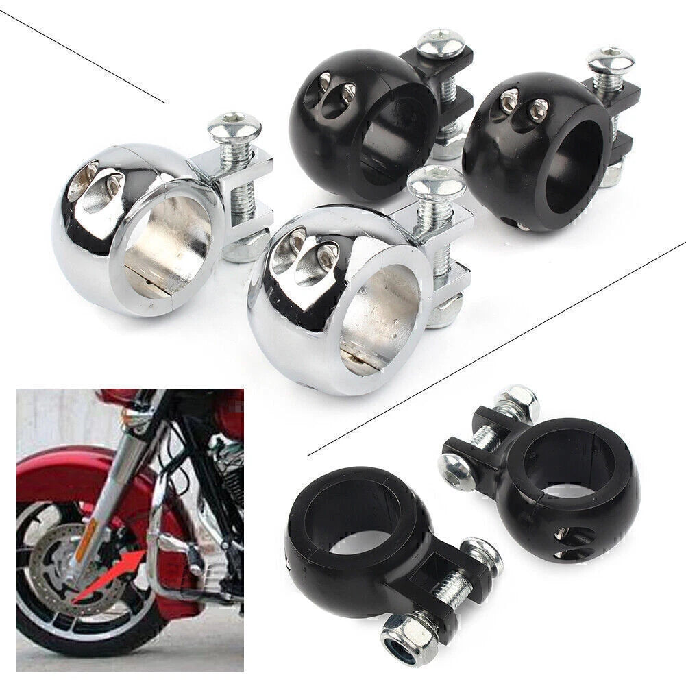1-1/4" Engine Crash Bar Foot Peg Mount Bracket for Harley Universal