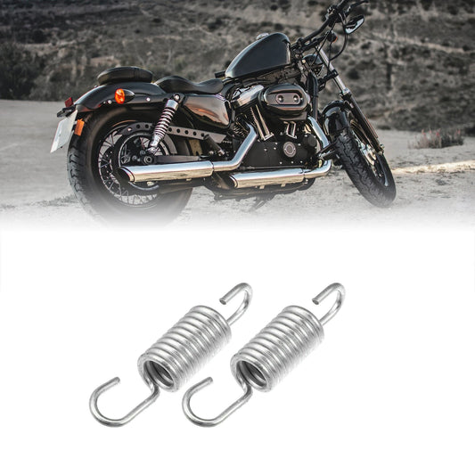 2 Pcs 6cm Length Silver Tone Motorcycle Brake Pedal Return Springs for Suzuki