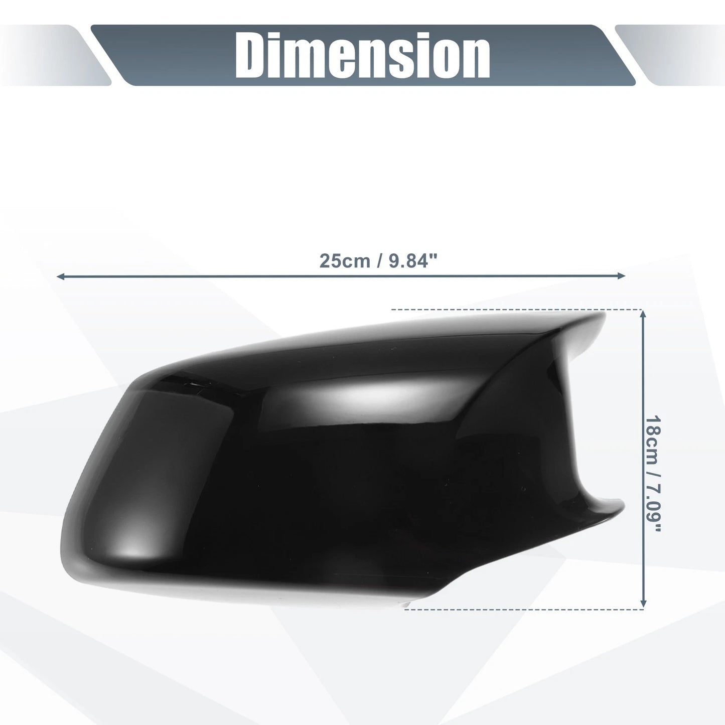 Rearview Mirror Cover Cap Gloss Black for BMW F10 F11 F18 528i 530i 535i 550i