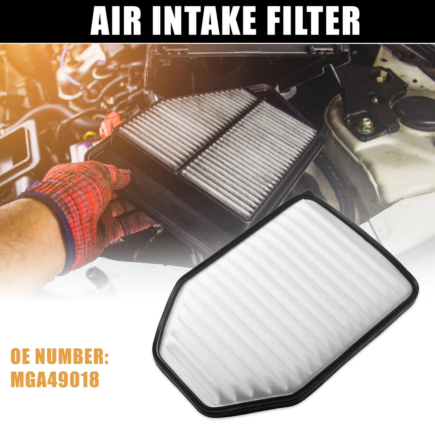 Engine Air Filter MGA49018 for Jeep Wrangler JK V6 3.6L (2007-2018)