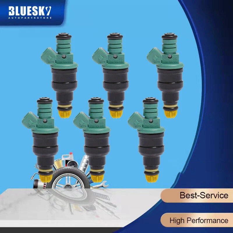 6X Fuel Injectors for BMW 323 325 523 525 E36 E34 E39 2.5L (1990-2005)