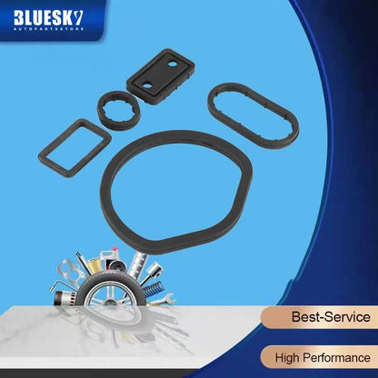 5PCS Engine Oil Cooler Seals Gaskets for Mercedes W163 W202 W203 W211 W230