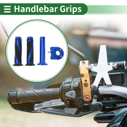 Motorcycle Hand Grips Cover Kit for Diamond Twill Pattern