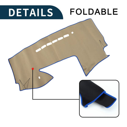 Dashboard Cover Mat for Mazda Premacy MK3 Sun Protector Black Blue (2005-2016)
