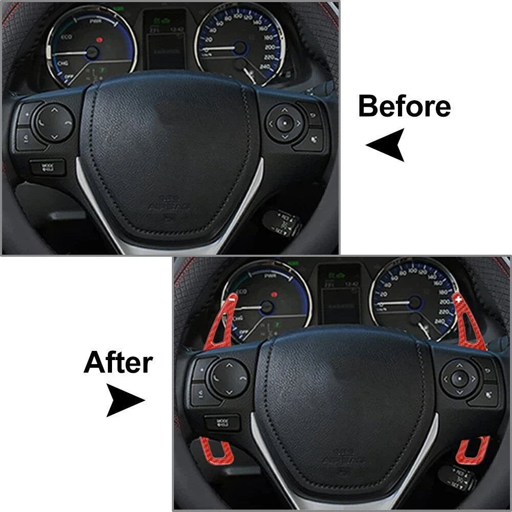 Steering Wheel Shift Paddle Extension Cover for Toyota Corolla, Camry, RAV4 (2014-2023)