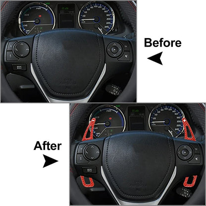 Steering Wheel Shift Paddle Extension Cover for Toyota Corolla, Camry, RAV4 (2014-2023)