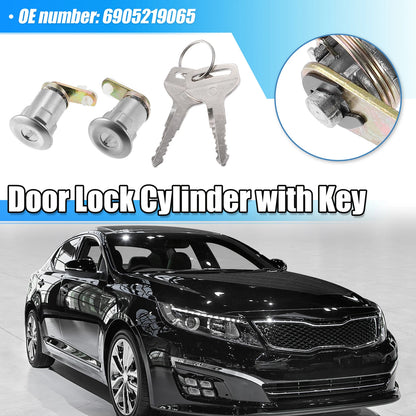Door Lock Cylinder Set with Keys for Toyota Corolla (1970-1982)