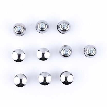 Button Space Cab Window Nuts Chrome 10 PC Fits Toyota Hilux Vigo SR5 2005-15 D06