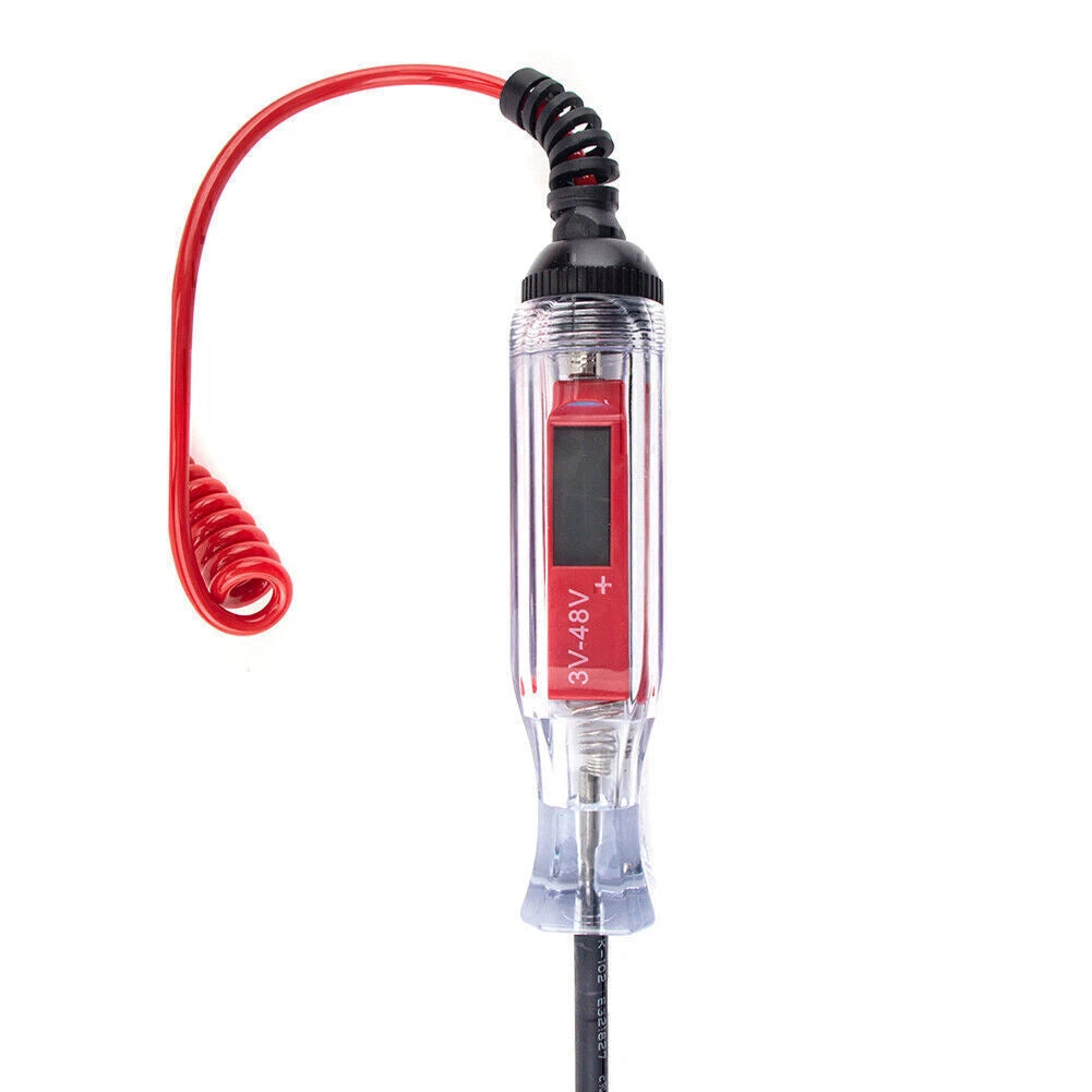 Large Heavy Duty 3-48V Digital LCD Circuit Tester for Cars