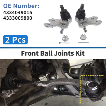2 x Front Lower Ball Joints for Toyota Sienna (2011–2020)
