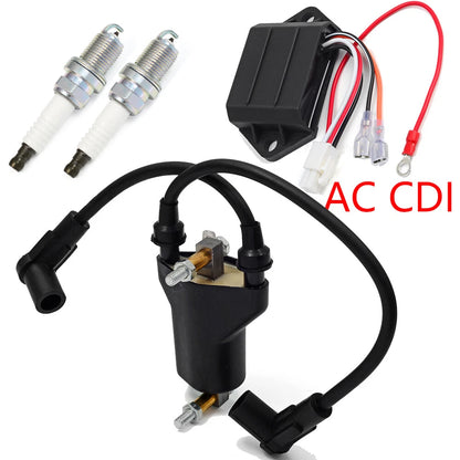Ignition Coil & Spark Plugs AC CDI Ignitor for EZGO Golf Cart (1991–2002)