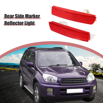 Rear Bumper Side Marker Reflectors  Red for Nissan
