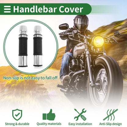 7/8" 22mm Hand Grips Rubber Covers for Motorcycle