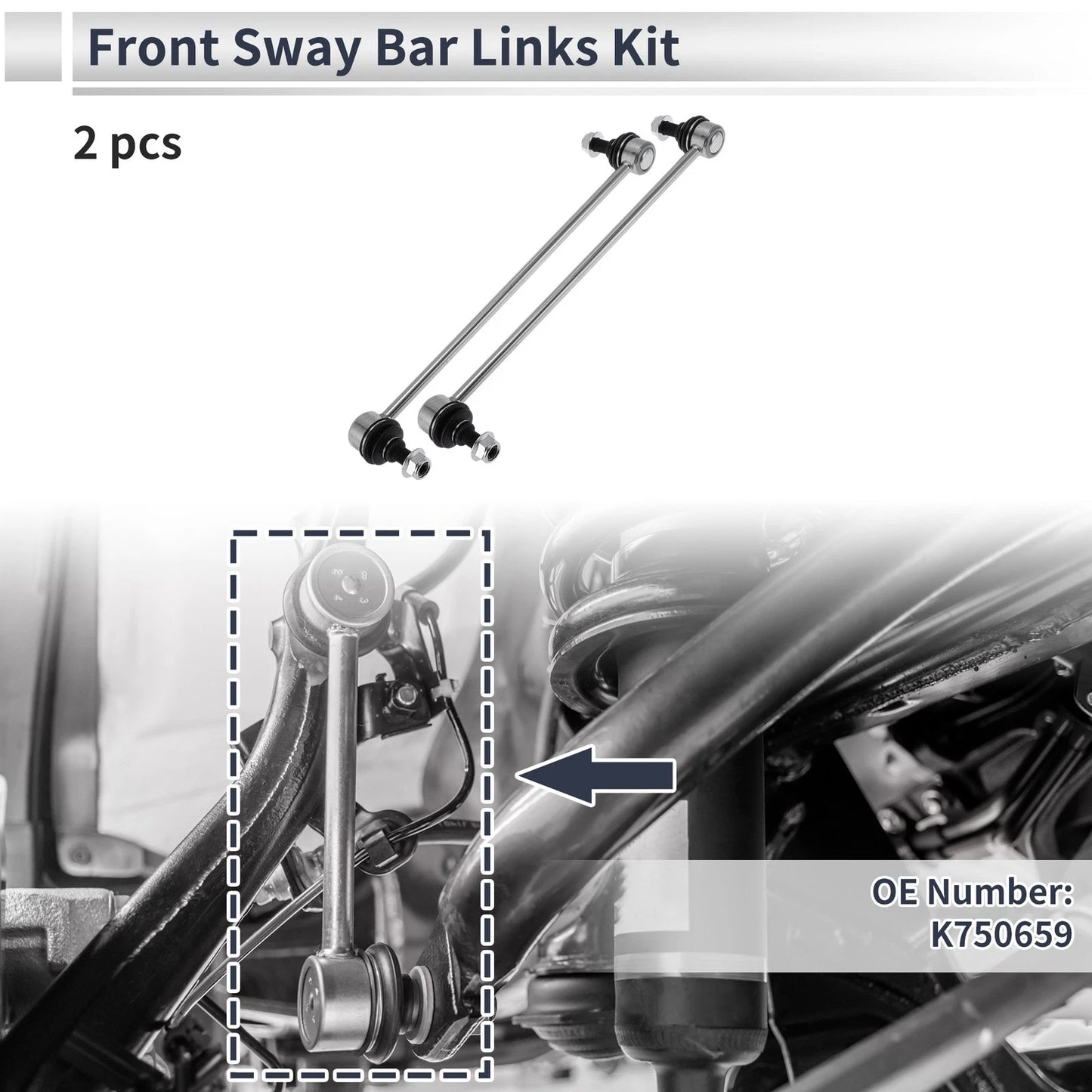 Front Stabilizer Bar Links for Hyundai Santa Fe (2013-2018)