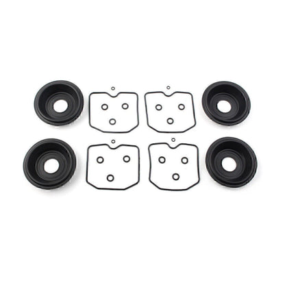 4 Sets Carburetor Rebuild Kit & Plunger Diaphragm for Kawasaki