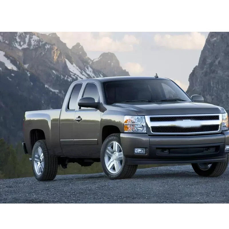Gloss Black Mirror Cover Caps for Chevy Silverado/GMC Sierra (2007-2013)