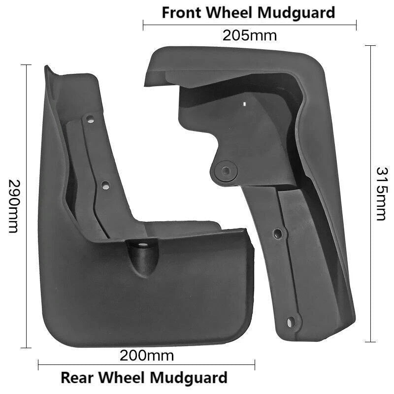 Mud Flap Splash Guard Fender Set for Mitsubishi Outlander Sport (2020–2024)