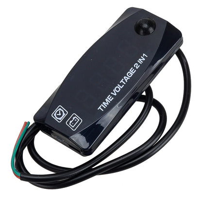 12V Digital Display LED Voltmeter Gauge for Car Motorcycle Boat