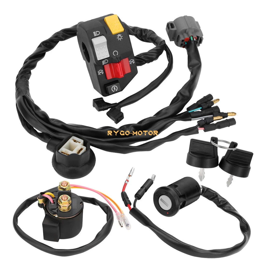 Handlebar Key Starter Relay Switch for Honda TRX300EX Sportrax (1993–2006)