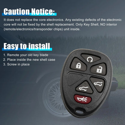 Shell Case for Chevrolet Tahoe 6 Key Buttons (2007-2014)