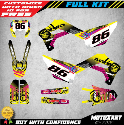 Custom Graphic Kit NEON STYLE for Sherco Enduro Decals 2017-2020