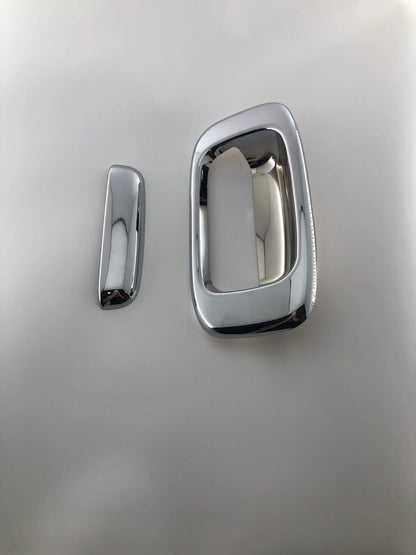 Tailgate Rear Chrome Door Handle Bowl Cover Trim for Chevrolet Silverado (2000-2006)