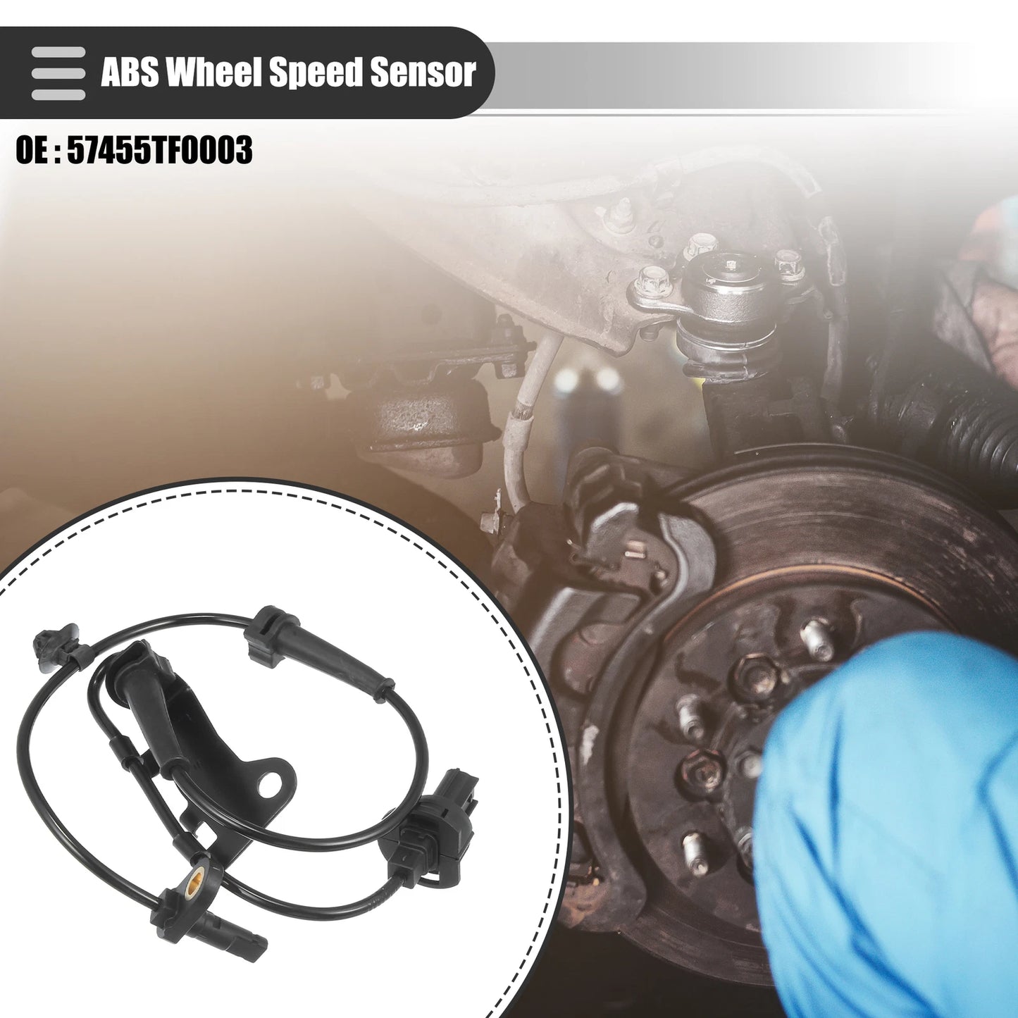 Front Left ABS Wheel Speed Sensor for Honda Fit (2009-2013)