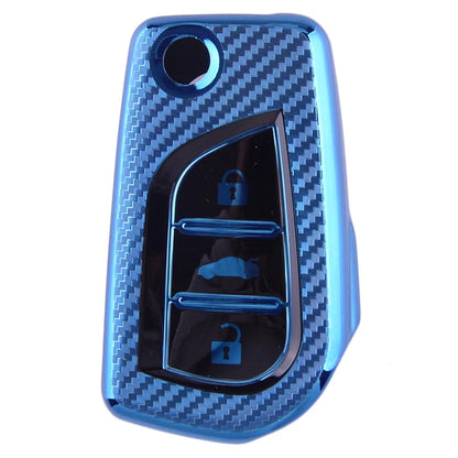 TPU Car Key Shell Case Cover for Toyota Camry, C-HR, Corolla, RAV4 (2018-2023)