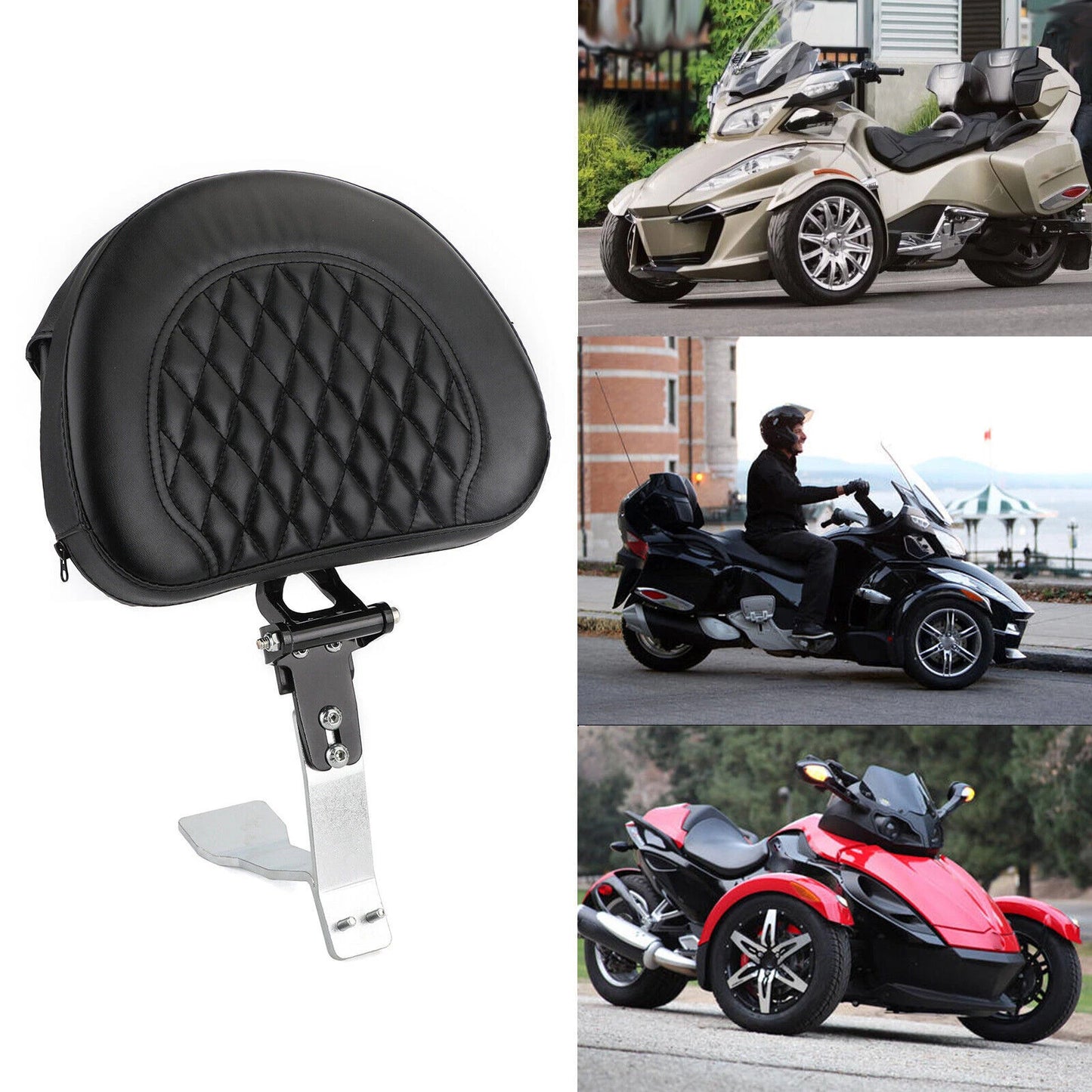 Adjustable Driver Backrest for Can Am Spyder RT SE6 SM6 SE5 (2008-2017)