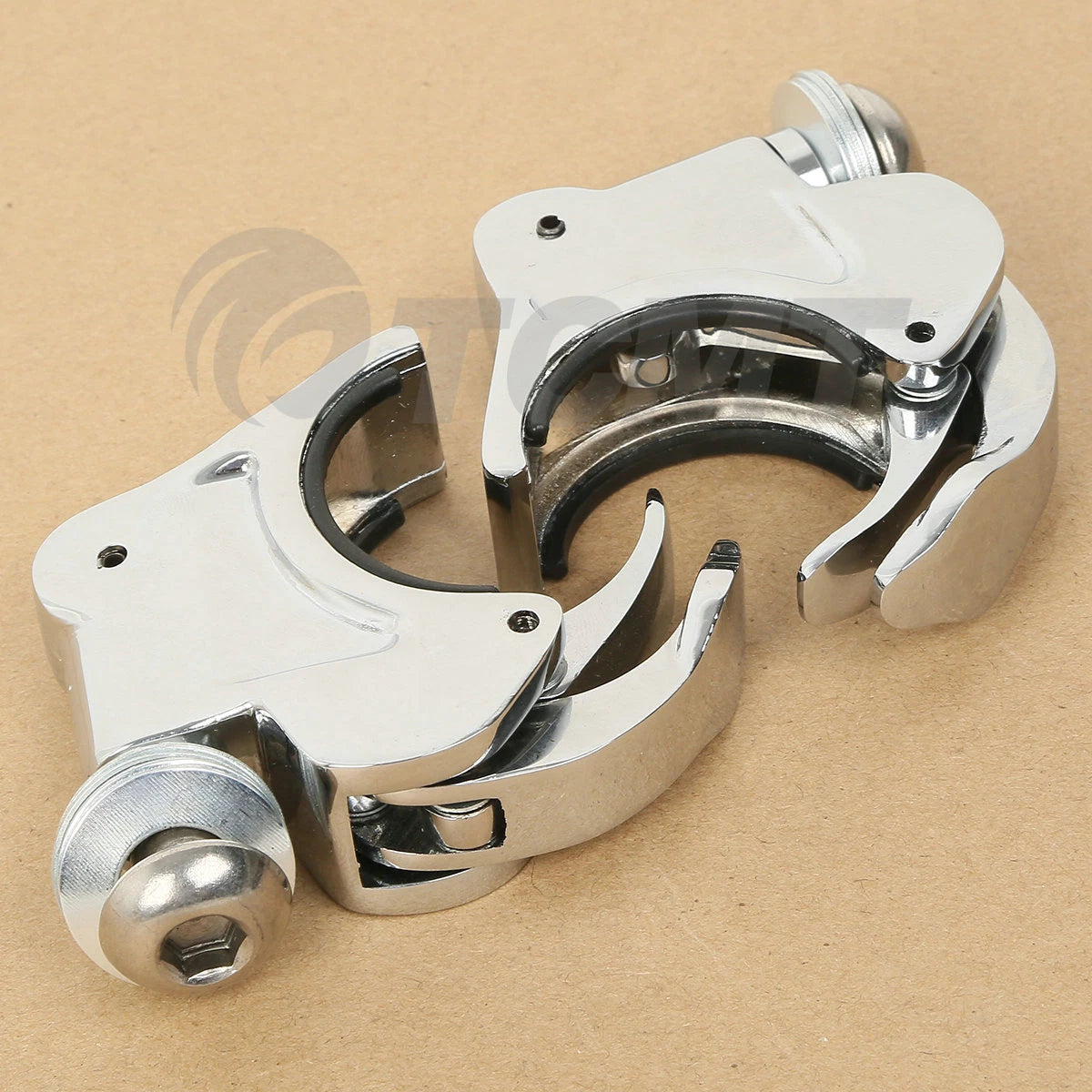 41mm Windshield Clamps for Harley Wide Glide, Softail (1993-2013)